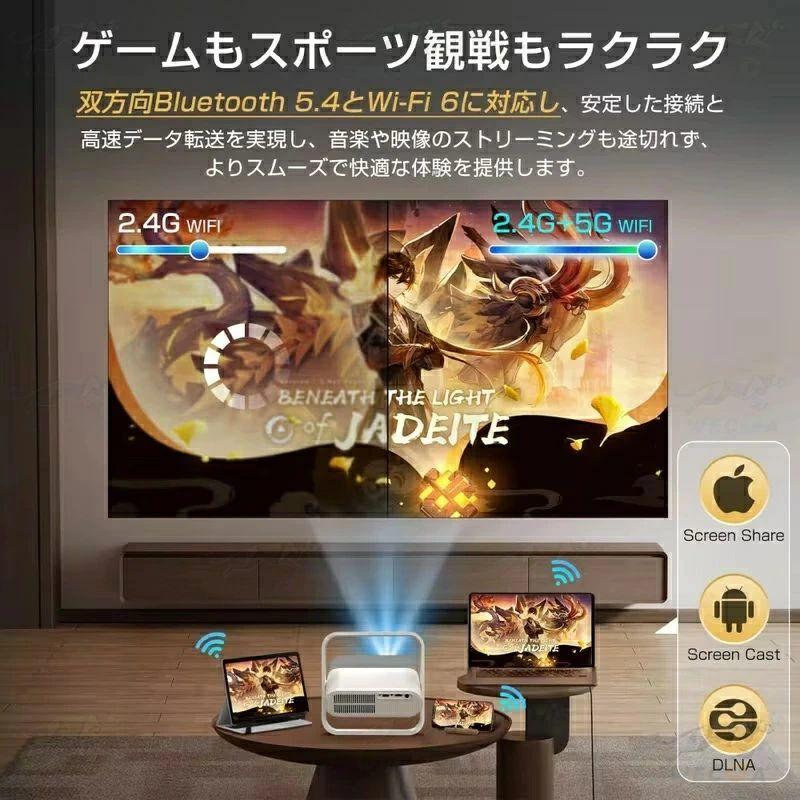 オートフォーカス☆昼間でもはっきり☆2年保証／プロジェクター 家庭用