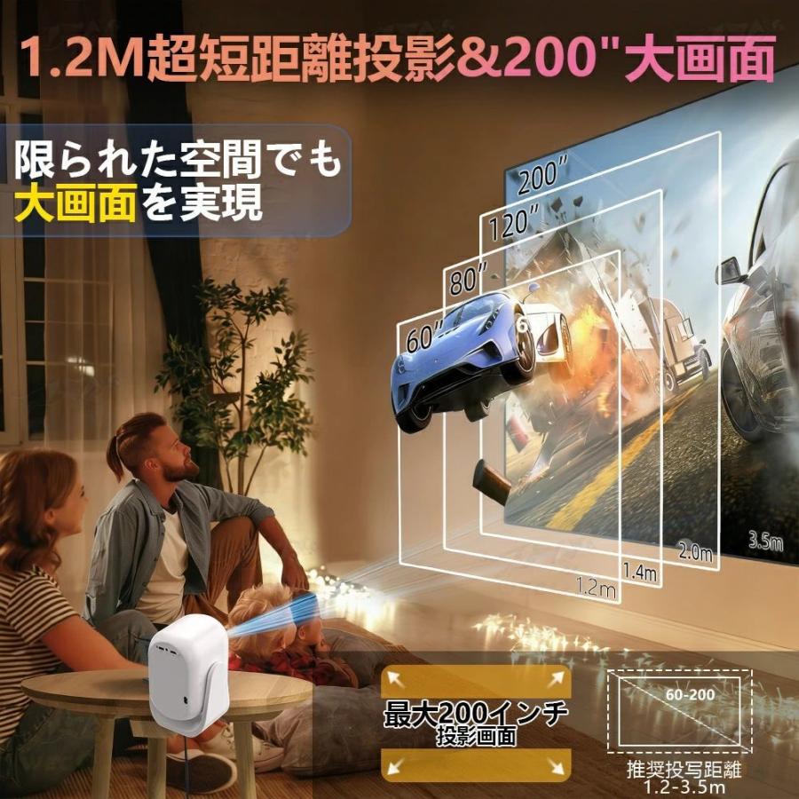 昼間でもはっきり自動フォーカス ／プロジェクター 家庭用 小型 天井