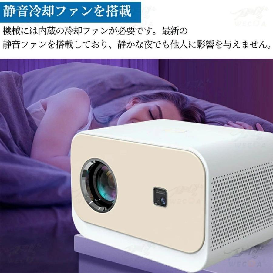 プロジェクター 小型 天井投影 家庭用 電動フォーカス 4K対応 Netflix