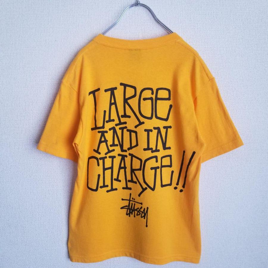 STUSSY OLD stussy ステューシー 王冠像 Tシャツ イエロー S STUSSY OLD stussy ステューシー 王冠像 Tシャツ イエロー S
