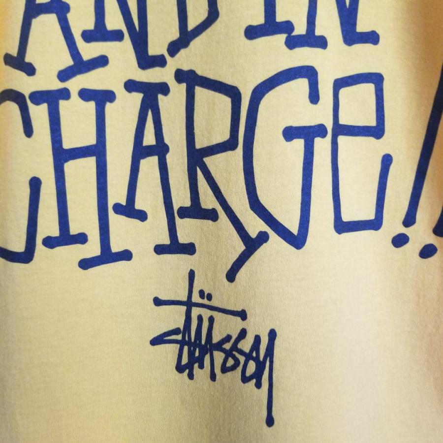 STUSSY OLD stussy ステューシー 王冠像 Tシャツ イエロー S STUSSY OLD stussy ステューシー 王冠像 Tシャツ イエロー S
