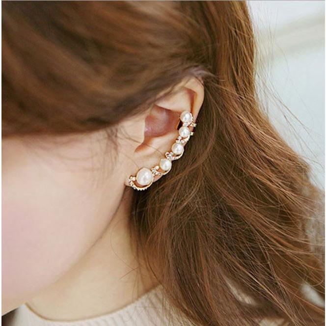 イヤーカフ ピアス 耳輪 耳飾り イヤリング 片耳 左耳 キラキラ レディース ファッション 真珠 優しい 細工 雑誌風 Er155 ジョーカー 通販 Yahoo ショッピング