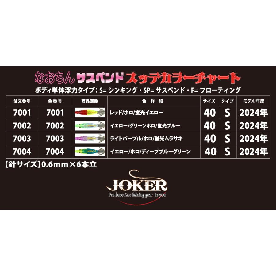 【２４年NEW】【限定生産】なおちんサスペンド４０　４本入　ミックスパック｜joker714｜03