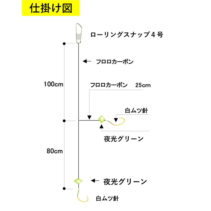 JOKER推奨品】アジFC2本2組白10−1．7号 1．8m : JOKER