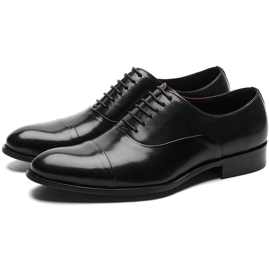 【特別送料無料！】 [ASTON M.JAZZ] ビジネスシューズ 本革 メンズ ドレスシューズ 革靴 紳士靴 グッドイヤー製法 GH-603 ブラック/ワインレッド 2 ビジネスシューズ