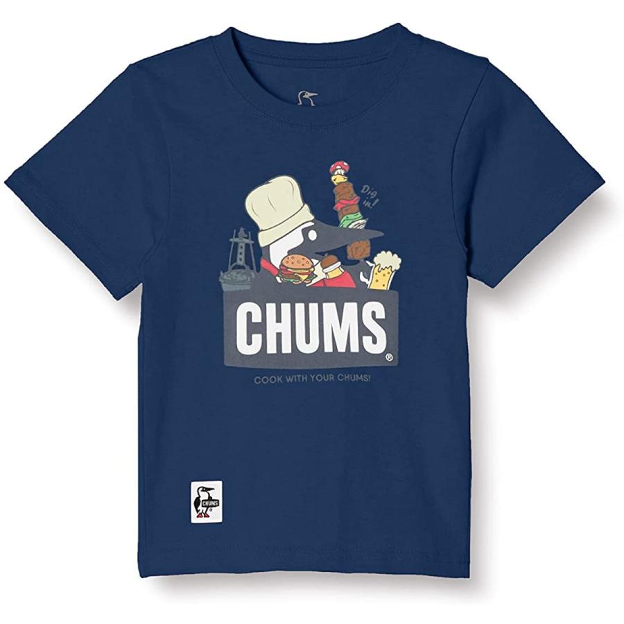 低価格 [チャムス] Tシャツ Kid's BBQ Booby T-Shirt メンズ ブルー KS シャツ、ポロシャツ