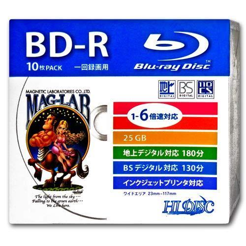 HI-DISC 【メーカー再生品】 BD-R HDBD-R6X10SC 1回録画用 10枚 1-6倍速 130分 25GB 競売