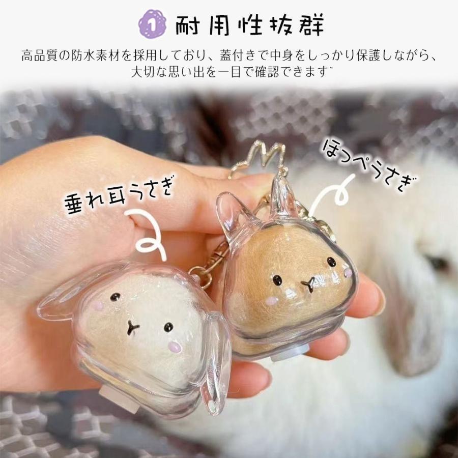 ウサギの毛収納ボトル ペットメモリアル うさぎ毛収納 ひげ収納 防水