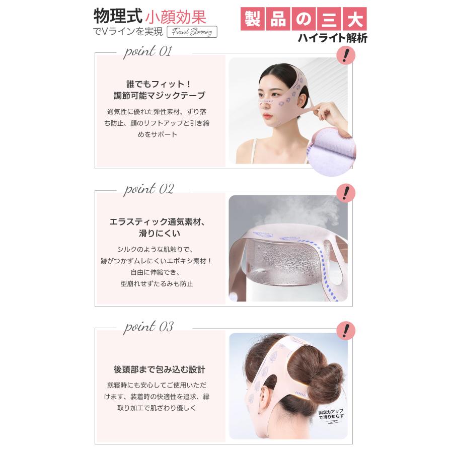 フェイスベルト 小顔ベルト リフトアップ 美顔器 美顔機 美容グッズ