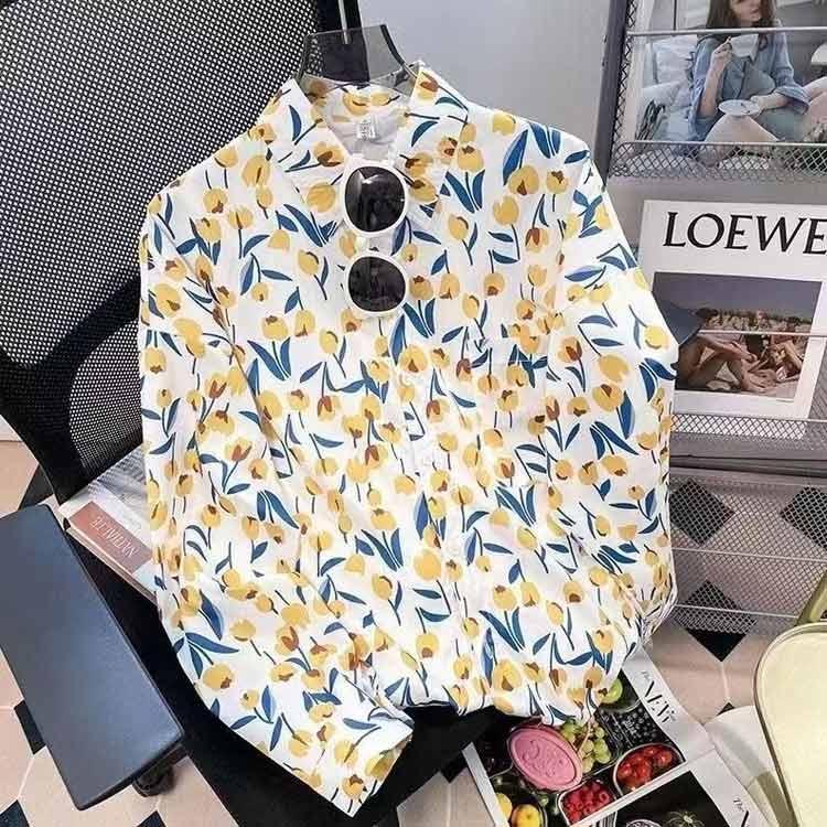 男女兼用 長袖シャツ 花柄 メンズ アロハシャツ 南国風 レディース カジュアルシャツ リゾートウェア ユニセックス 総柄 アロハシャツ ブラウス 前 |  | 04