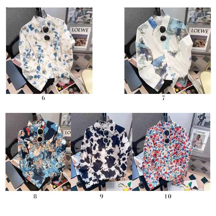 男女兼用 長袖シャツ 花柄 メンズ アロハシャツ 南国風 レディース カジュアルシャツ リゾートウェア ユニセックス 総柄 アロハシャツ ブラウス 前 |  | 07