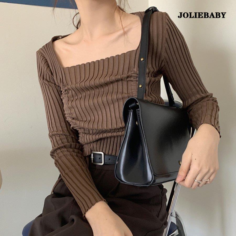 ショルダーバッグ レディース PU レザー 鞄 カバン バッグ 肩掛け 斜め掛け 2way クラシック 大人｜joliebaby-shop｜12