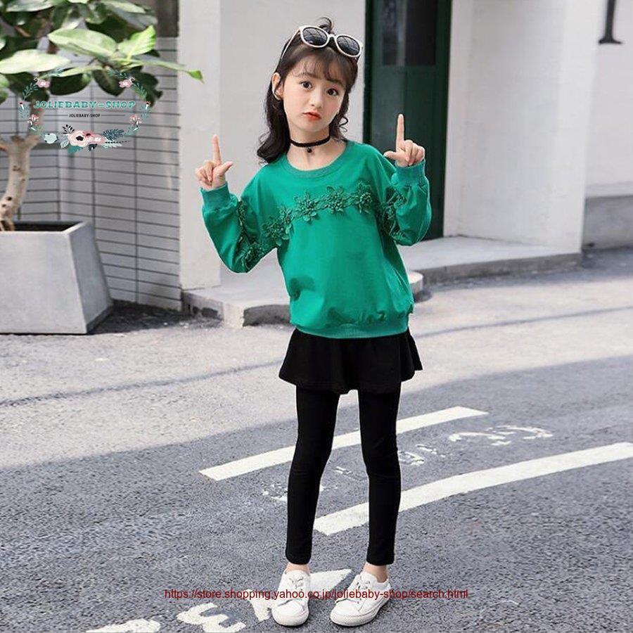 セットアップ キッズ 女の子 Tシャツ 花柄 長袖 長ズボン おしゃれ スカート付き レギンス カジュアル 可愛い 秋冬 新品｜joliebaby-shop｜08