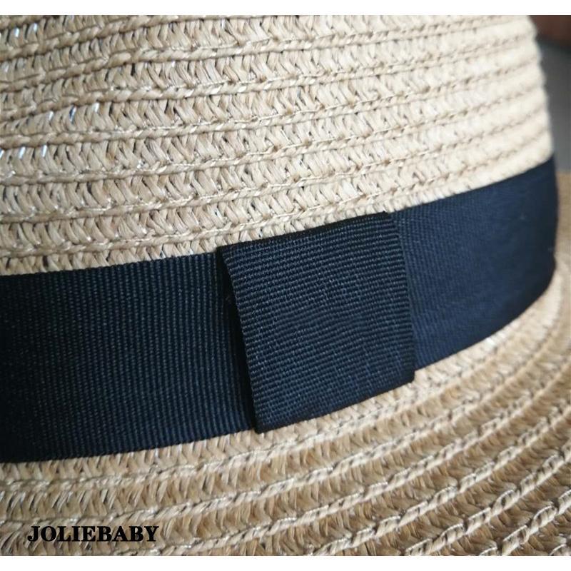 麦わら帽子 帽子 メンズ パナマ帽 ストローハット 大きいサイズ つば広 中折れ ベルト リボン UVカット レディース 日焼け防止 農作業 春 夏｜joliebaby-shop｜18