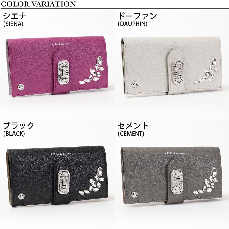 A.D.M.J ADMJ 財布 別注 子牛革 アールデコモチーフ クリスタル9 A.D.M.J ADMJ 財布 別注 子牛革 アールデコモチーフ クリスタル9