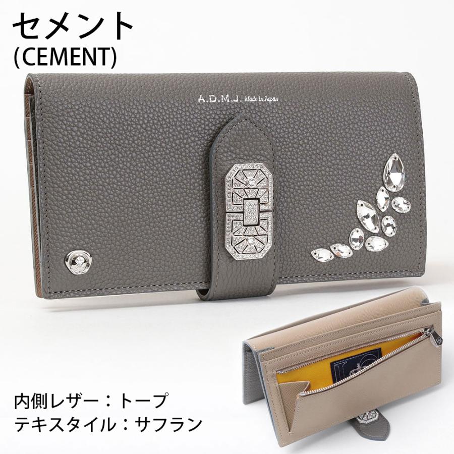 A.D.M.J ADMJ 財布 別注 子牛革 アールデコモチーフ クリスタル9 A.D.M.J ADMJ 財布 別注 子牛革 アールデコモチーフ クリスタル9