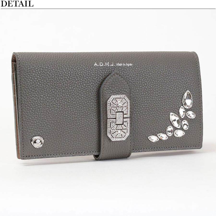 A.D.M.J ADMJ 財布 別注 子牛革 アールデコモチーフ クリスタル9 A.D.M.J ADMJ 財布 別注 子牛革 アールデコモチーフ クリスタル9