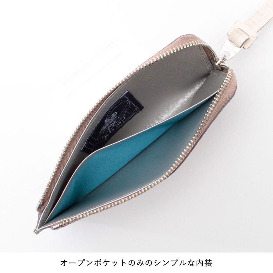 A.D.M.J ADMJ 長財布 フラトウォレット クロコダイル型押し A.D.M.J ADMJ 長財布 フラトウォレット クロコダイル型押し