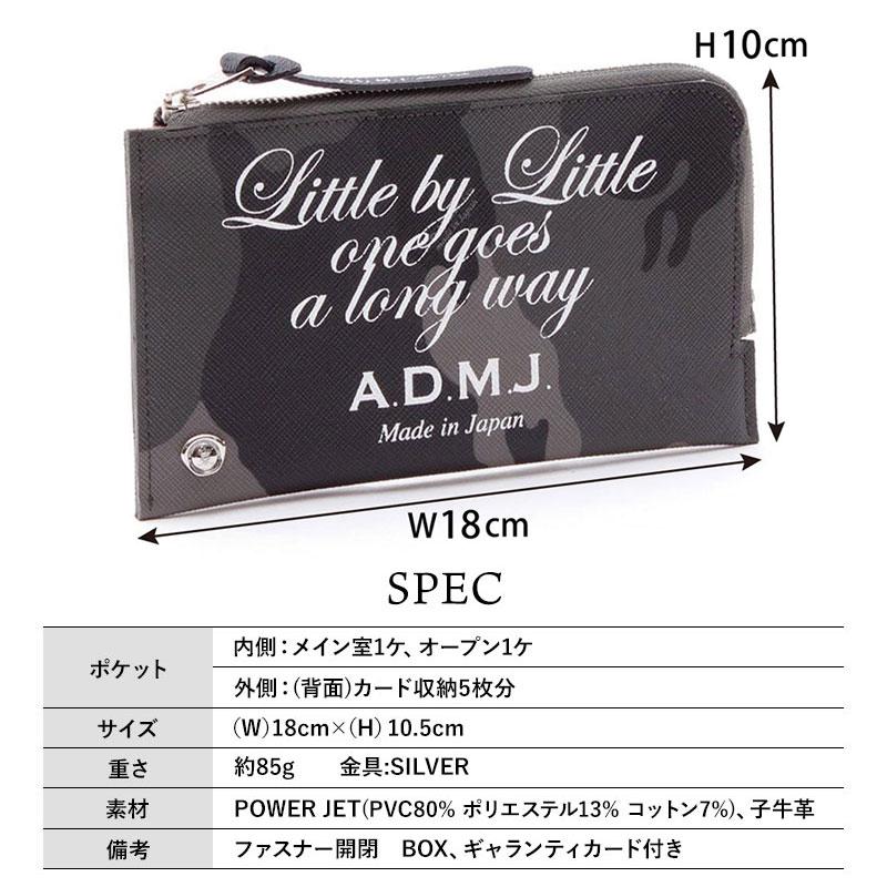 A.D.M.J（エーディーエムジェイ） ADMJ 長財布 フラットウォレット