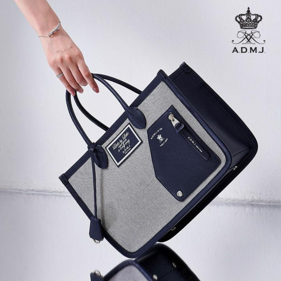 A.D.M.J ADMJ 正規品 バッグ レディース シャンブレー トート