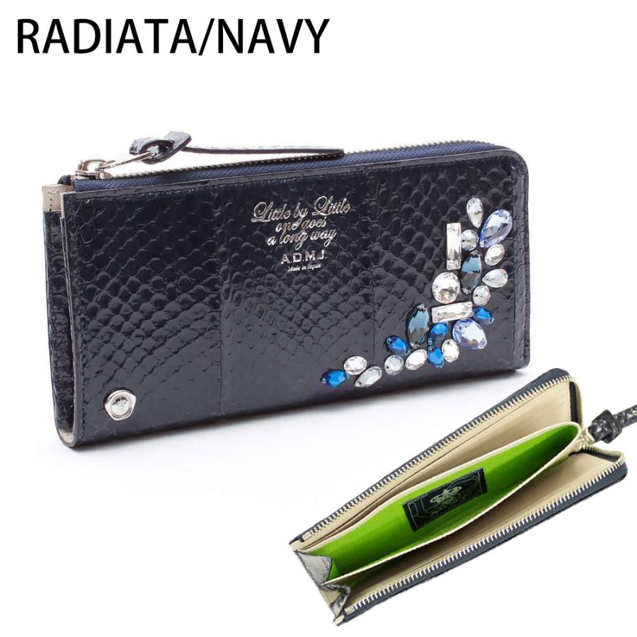 A.D.M.J ADMJ 財布 スネークレザー Lジップウォレット A.D.M.J ADMJ 財布 スネークレザー Lジップウォレット