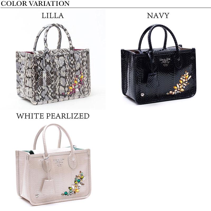 A.D.M.J ADMJ バッグ ミニトート ハンドバッグ スネークレザー A.D.M.J ADMJ バッグ ミニトート ハンドバッグ スネークレザー