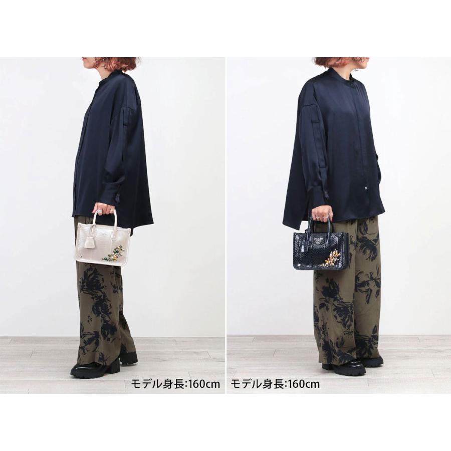 A.D.M.J ADMJ バッグ ミニトート ハンドバッグ スネークレザー A.D.M.J ADMJ バッグ ミニトート ハンドバッグ スネークレザー