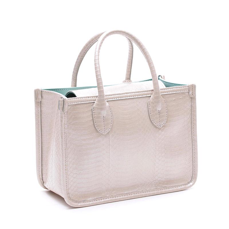 A.D.M.J ADMJ バッグ ミニトート ハンドバッグ スネークレザー A.D.M.J ADMJ バッグ ミニトート ハンドバッグ スネークレザー