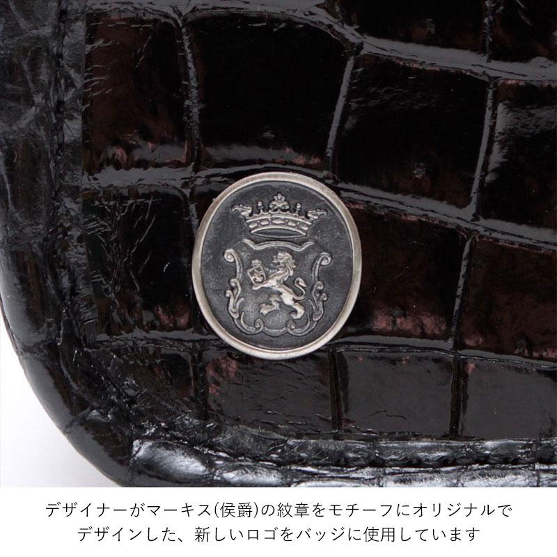 A.D.M.J ADMJ 正規品 クロコダイルレザー クリスタルガラス 2WAY