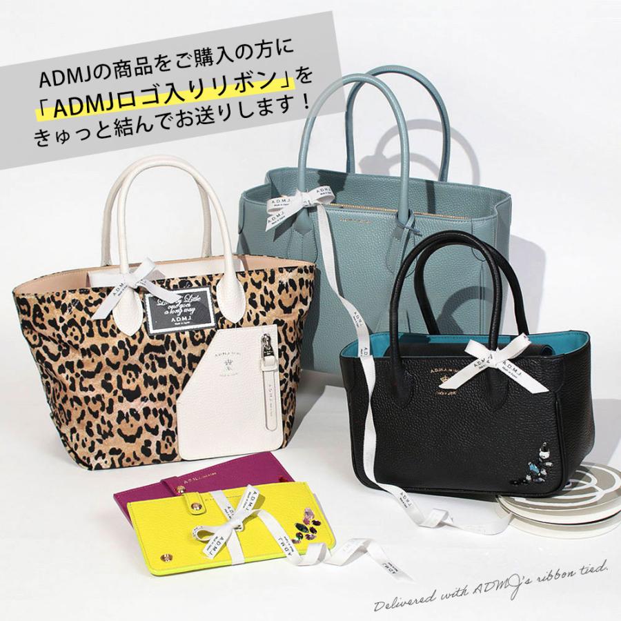 A.D.M.J リボン付き黒ハンドバッグ 01825ss01030.jpg