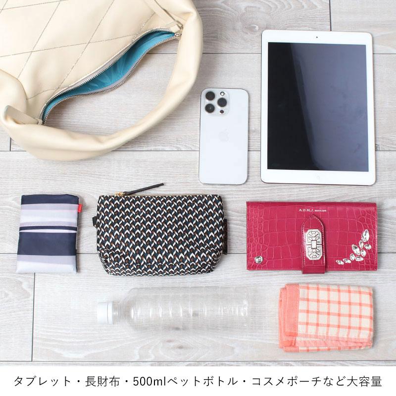 ADMJ バッグ ハンドバッグ ワンショルダー ナッパブロッサム カットボールチェーン ワンショルダー エーディーエムジェイ 24WS01033A 正規品 日本製の画像
