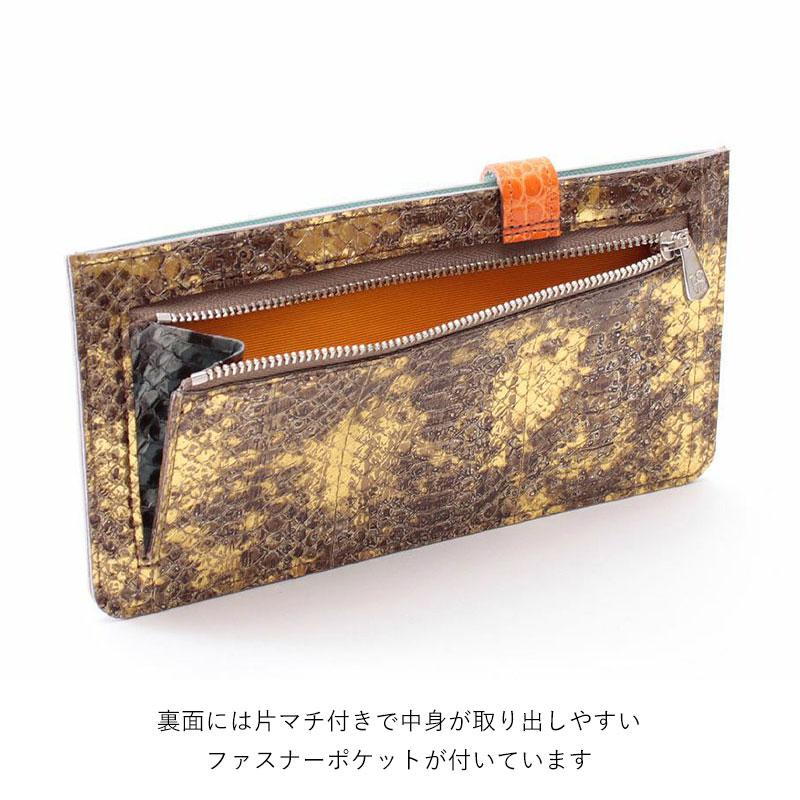 A.D.M.J エーディーエムジェイ スネークレザー＆ ベビーカーフ 財布 A.D.M.J エーディーエムジェイ スネークレザー＆ ベビーカーフ