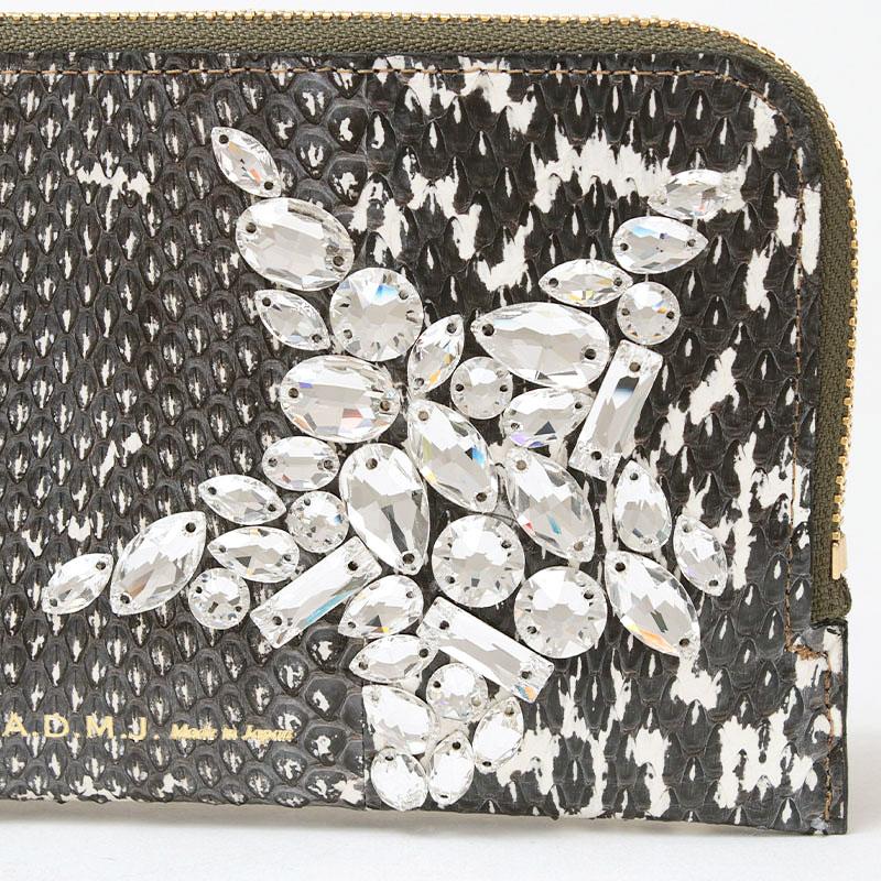 売切価格❗ADMJスネークレザー スワロモチーフがま口長財布 楽天市場