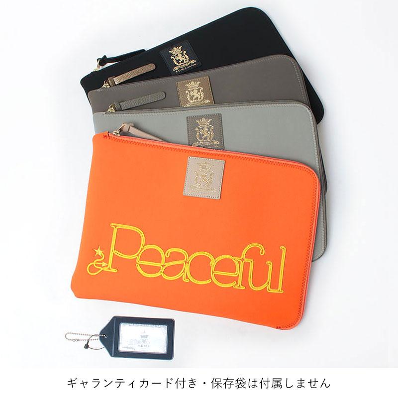 A.D.M.J ADMJ ポーチ マジックライト コード刺繍 PEACEFULポーチ