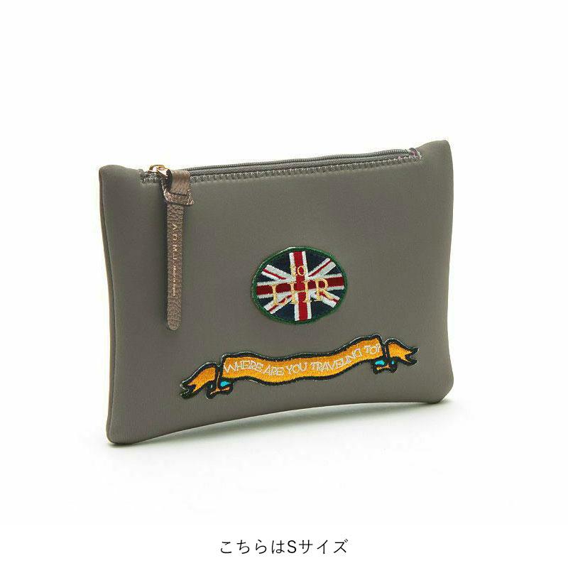 A.D.M.J ADMJ ポーチ マジックライト コード刺繍 PEACEFULポーチ