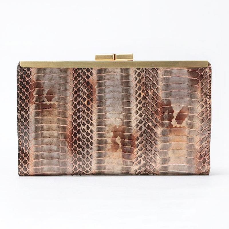 アマネ A.D.M.J ADMJ 財布 スネークxクリスタル ガマグチウォレット