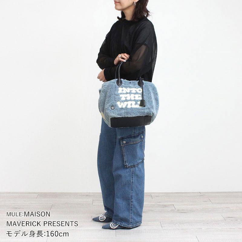 トートバッグ A.D.M.J. エーディエムジェイ オスカー/コード刺繍キューブトート 25cm 26SA01026 新作 ふわもこ パイル地 かわいい お洒落 日本製 正規品の画像