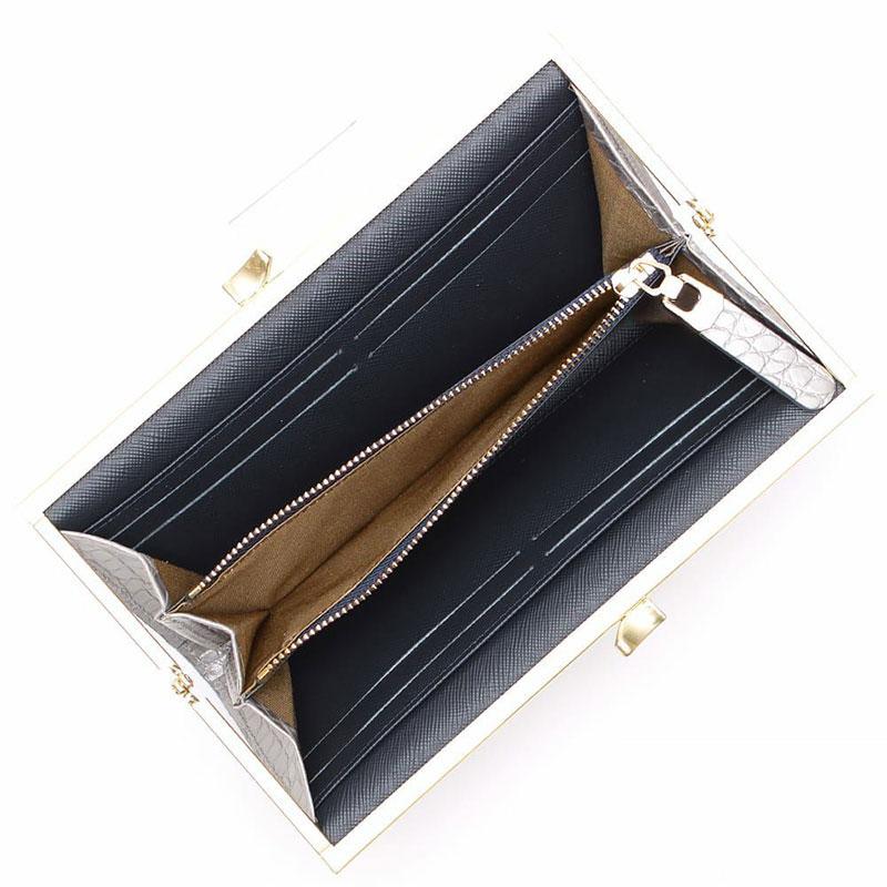 その他 maaro A.D.M.J 長財布 ADMJ クロコ型押し ガマグチウォレット