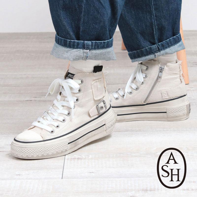 ASH アッシュ ハイカットスニーカー 厚底 デニム RAGE BIS