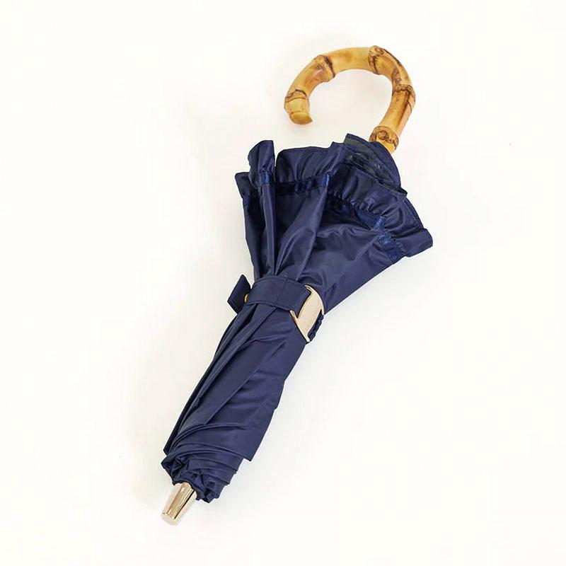 新品　アシーナニューヨーク 傘 　折りたたみ 日傘　黒　フリル　晴雨兼用 新品 アシーナニューヨーク 傘 折りたたみ 日傘 黒 フリル 晴雨兼用