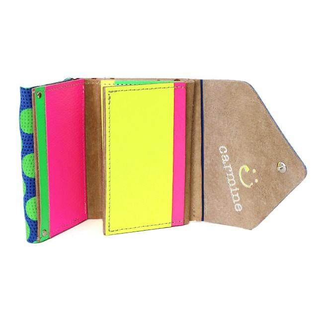 《10％OFFクーポン》カーマイン carmine 財布 コンパクト ドット ネオン CWD NEON carmine 財布 ネオン