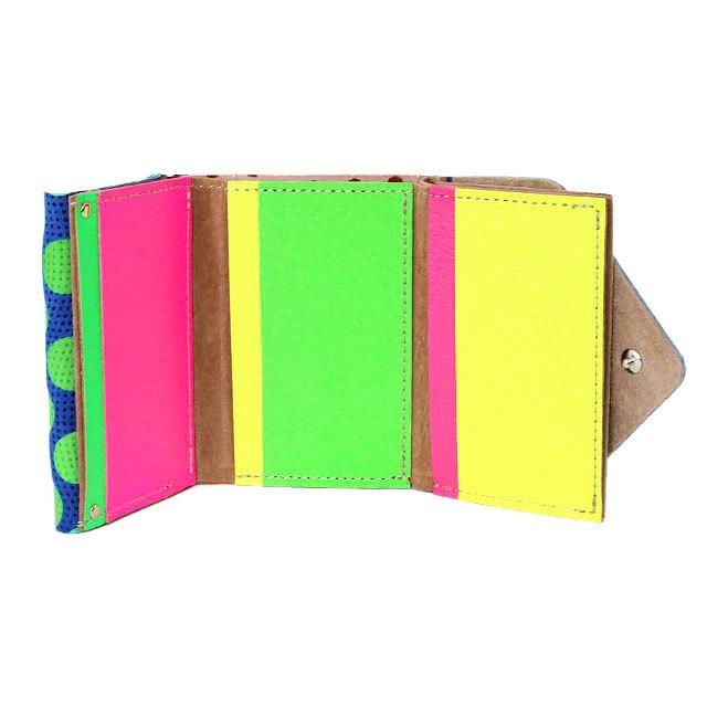 《10％OFFクーポン》カーマイン carmine 財布 コンパクト ドット ネオン CWD NEON carmine 財布 ネオン