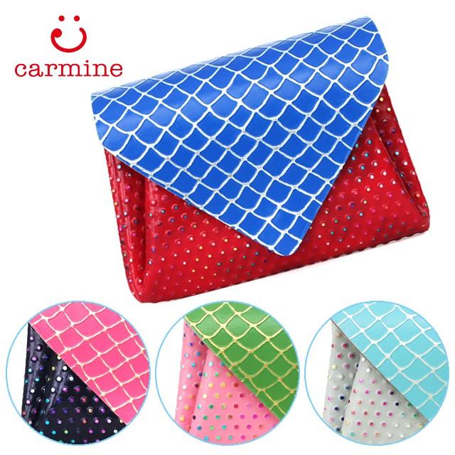 Carmine（カーマイン） 財布 ミニウォレット 折り財布 レザー メモリー