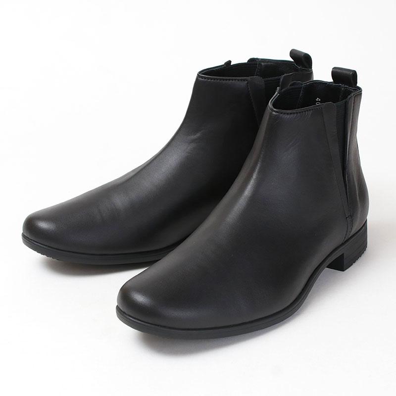 ショセ　トラベルシューズ　サイドゴアブーツ　レインブーツ　レザー　本革　黒　37 chausser トラベルシューズ ショセ TRAVEL SHOES BY CHAUSSER