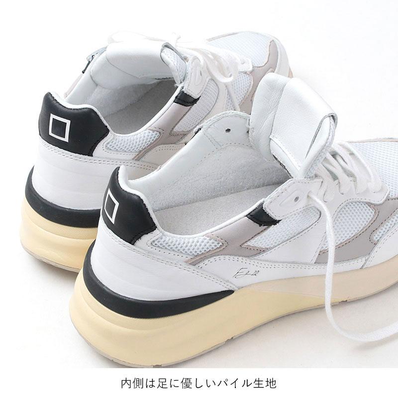 ス二ーカー レディース DATE デイト FG20 MESH プレミアム 厚底 スタイリッシュ クッションインソール タウン用 お洒落 スタイルアップ ミセス 正規品の画像