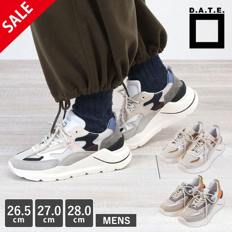 23SS】D.A.T.E. デイト FUGA NATURAL フーガ スニーカー GRAY - 靴