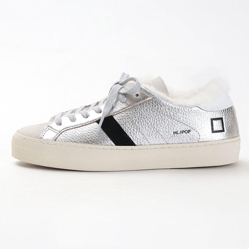 セール！ D.A.T.E. ★Hill Low Glitter スニーカー D.A.T.E. Sneakers HILL LOW GLITTER PLATINUM | Date shoes