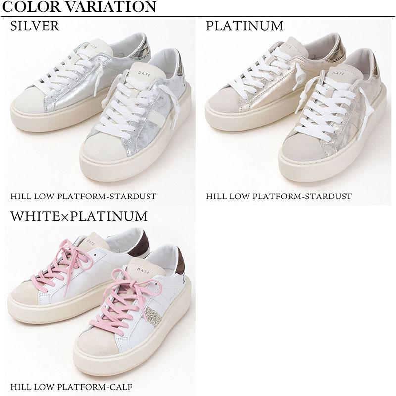 スニーカー レデイ―ス D.A.T.E. デイト プレミアム HILL LOW PLATFORM 厚底 HP-ST 新作 正規品の画像