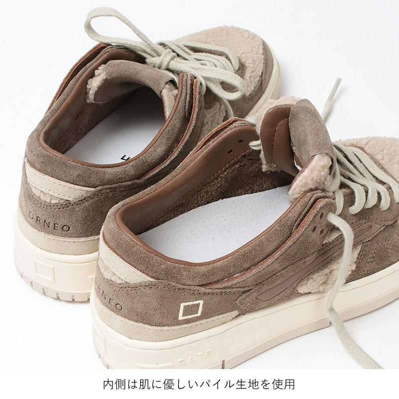 スニーカー レディース D.A.T.E. デイト ローカット TORNEO TED ボア BEIGE プレミアムスニーカー 新作モデル 正規品 | D.A.T.E. | 16