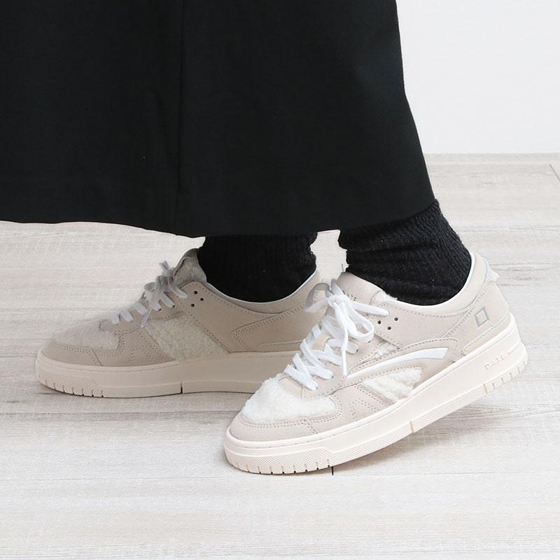 スニーカー レディース D.A.T.E. デイト ローカット TORNEO TED ボア BEIGE プレミアムスニーカー 新作モデル 正規品 | D.A.T.E. | 10
